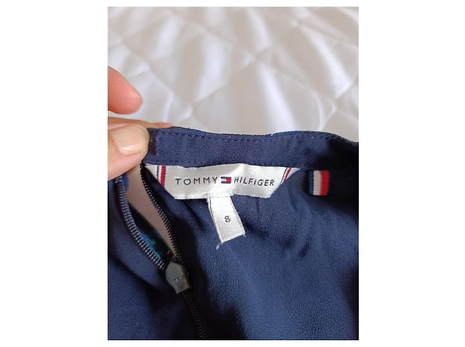 Abito Midi Tommy Hilfiger Paisley Blu e Arancione Verde Blu scuro - vista 3