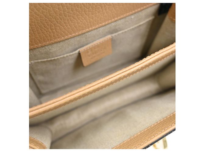 Gucci Interlocking Leather Small Beige - Ansicht 3