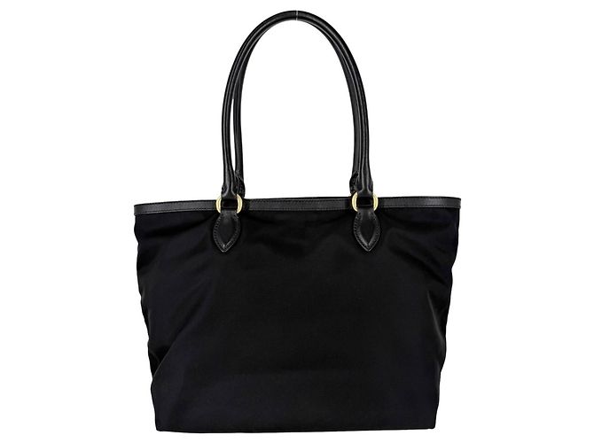 Prada Triangle Logo Tote Bag Schwarz - Ansicht 2