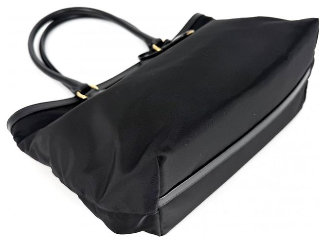 Prada Triangle Logo Tote Bag Schwarz - Ansicht 3
