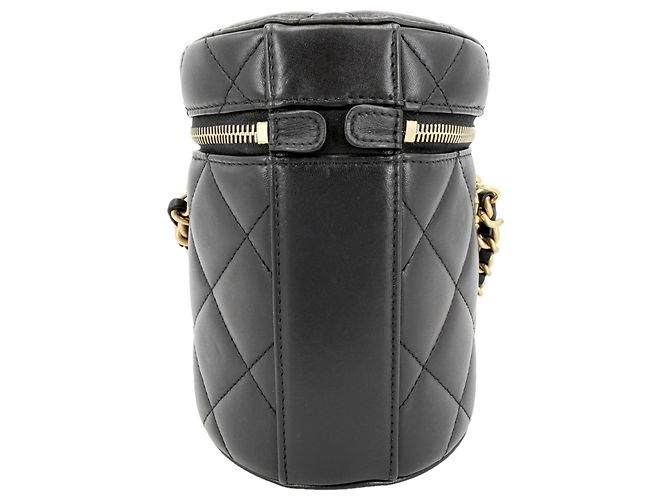 Vanity Borsa a tracolla Chanel Matelassé con catena da donna Nero - vista 2