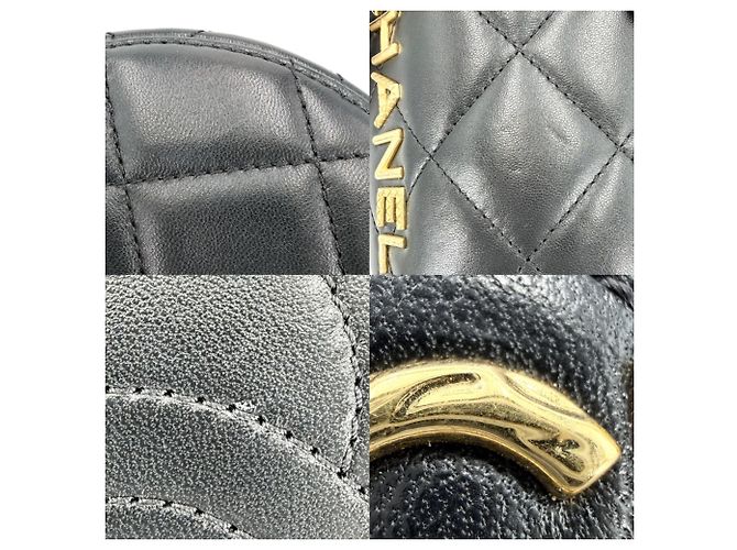 Vanity Borsa a tracolla Chanel Matelassé con catena da donna Nero - vista 7