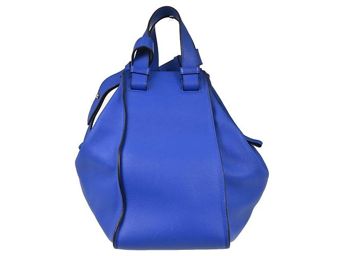 Loewe Hammock Leather Small Blu - vista 2
