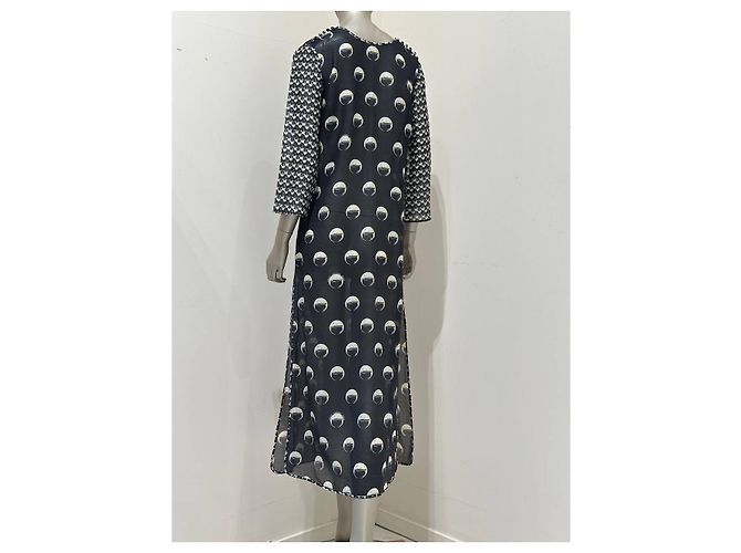 Louis Vuitton Marc Jacobs Kleid mit schwarzem Grafikprint Sz.36 gebraucht - Ansicht 4