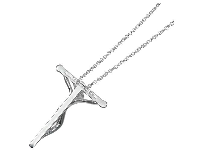 Pendente Croce Tiffany & Co. Silver Argento - vista 2