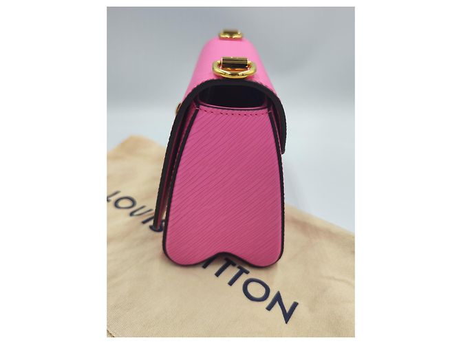 Louis Vuitton Twist MM Bolsa Couro Epi Rosa Fúcsia - vista 2