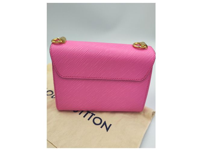 Louis Vuitton Twist MM Bolsa Couro Epi Rosa Fúcsia - vista 3