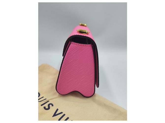 Louis Vuitton Twist MM Bolsa Couro Epi Rosa Fúcsia - vista 4