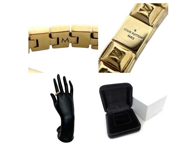 Louis Vuitton Bague Nanogram Tennis Ring D'oro - vista 3