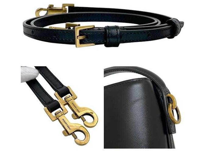 Borsa a tracolla mini bucket Yves Saint Laurent Paris Nero - vista 10