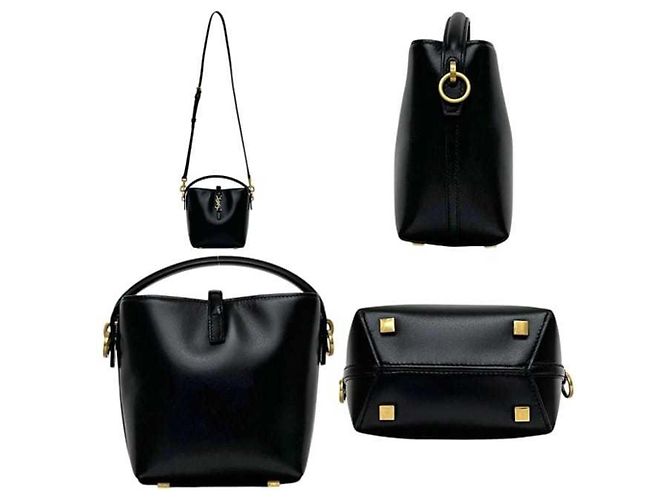 Borsa a tracolla mini bucket Yves Saint Laurent Paris Nero - vista 2