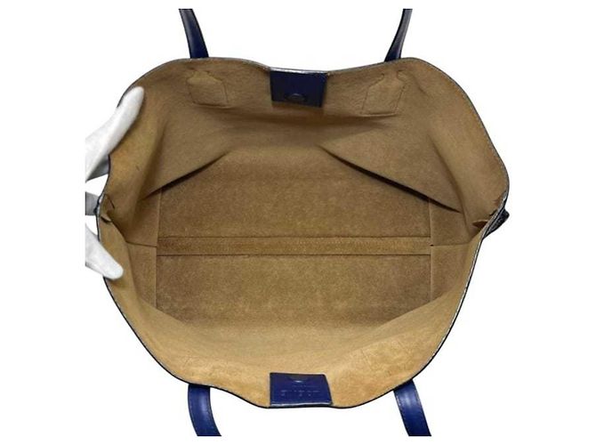 Borsa Tote Loewe T-Shopper Anagram Blu - vista 5