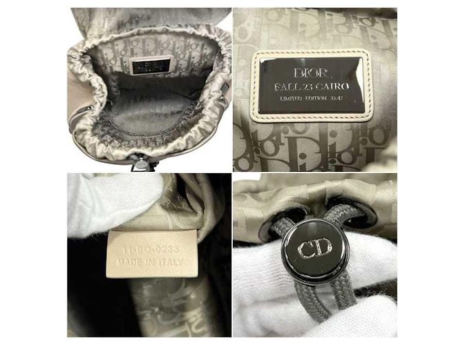 Zaino Christian Dior Cobra Beige Cachi - vista 3