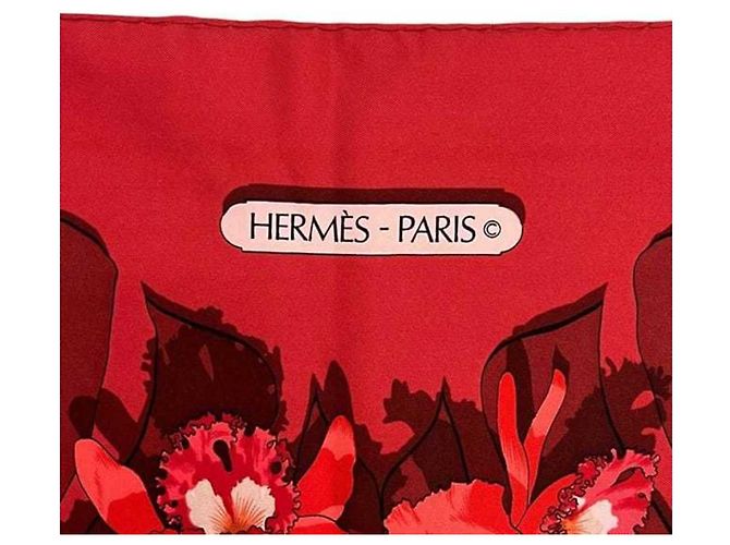 Hermès Hermes Seidentuch in Rot - Ansicht 3
