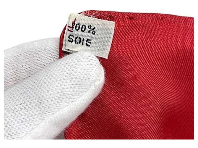 Hermès Hermes Seidentuch in Rot - Ansicht 4