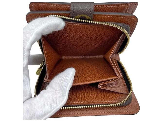 Cartera bi-fold Louis Vuitton Brown Monogram Castaño - vista 6