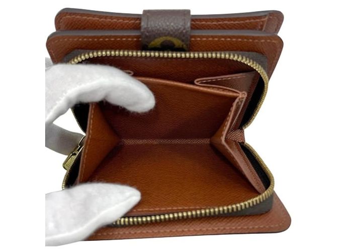 Cartera bi-fold Louis Vuitton Brown Monogram Castaño - vista 7