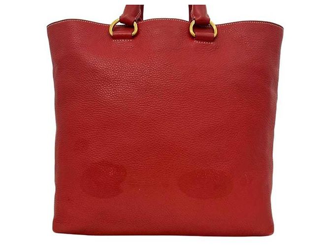 Borsa Tote Prada Vitello Daino Fuoco Red Rosso - vista 9