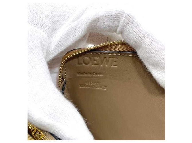 Cartera larga de piel marrón Loewe Castaño - vista 3