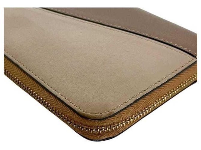 Cartera larga de piel marrón Loewe Castaño - vista 5