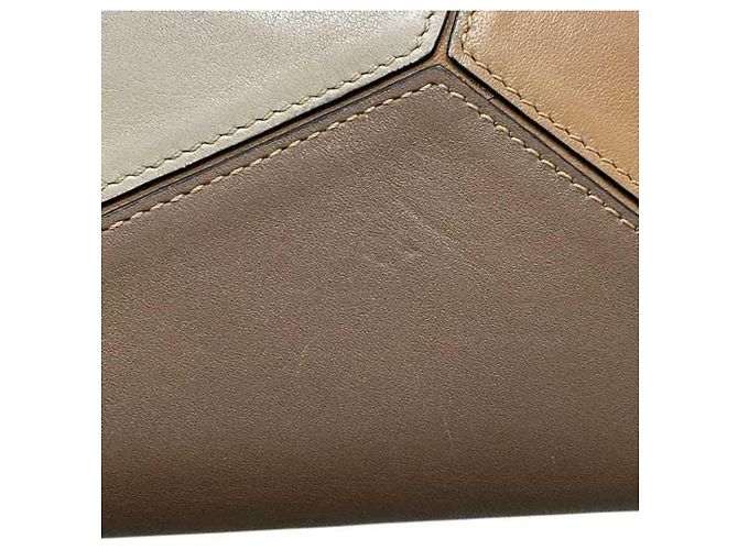 Cartera larga de piel marrón Loewe Castaño - vista 7