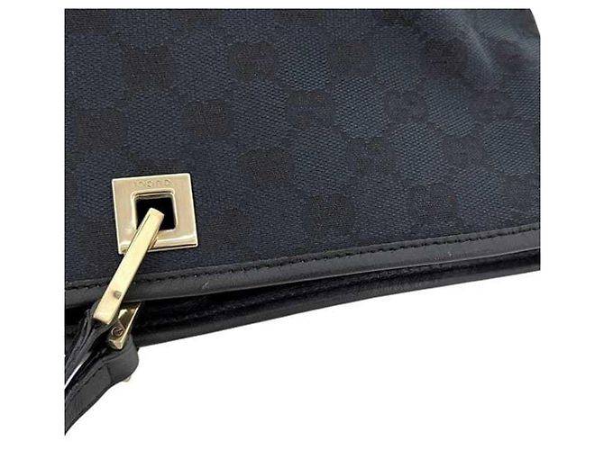 Borsa Tote Gucci Nera in Tela GG e Pelle Nero - vista 8