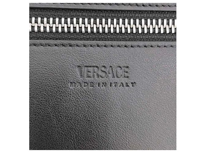 Borsa a pochette tri-fold Versace nera Nero - vista 6