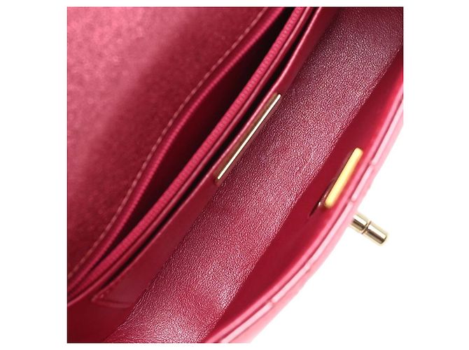 Bolsa de aba Chanel Hollywood Boulevard em couro metálico acolchoado Mini Rosa - vista 3