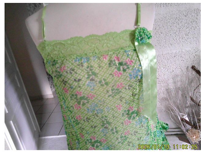 Autre Marque Regata Lulu.H Paris verde com estampado floral Rosa Azul - vista 5