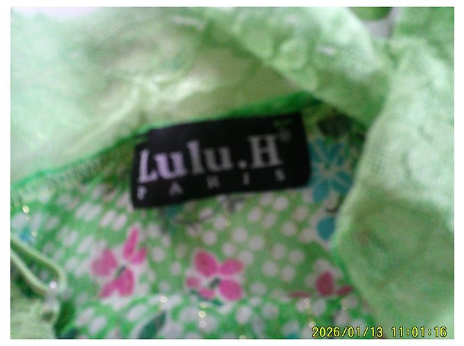 Autre Marque Regata Lulu.H Paris verde com estampado floral Rosa Azul - vista 7