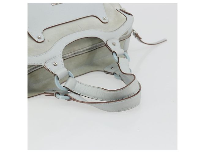 Salvatore Ferragamo Gancini Suede Blu - vista 7