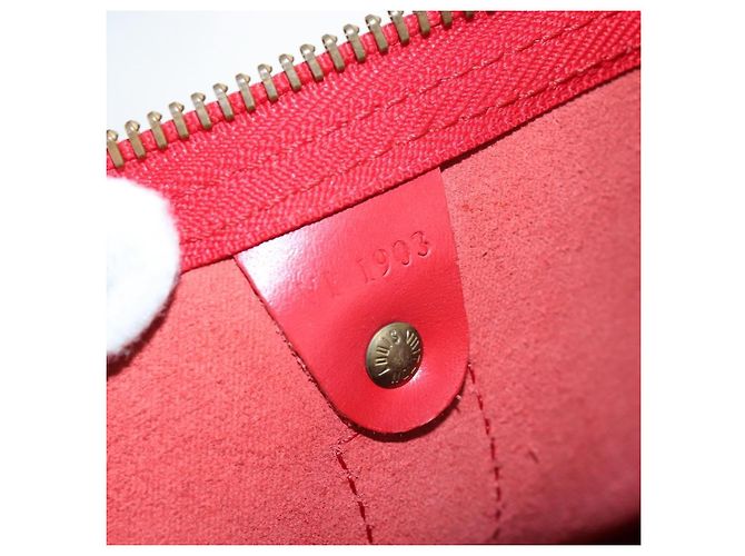 Louis Vuitton Keepall Epi 55 Rosso - vista 7