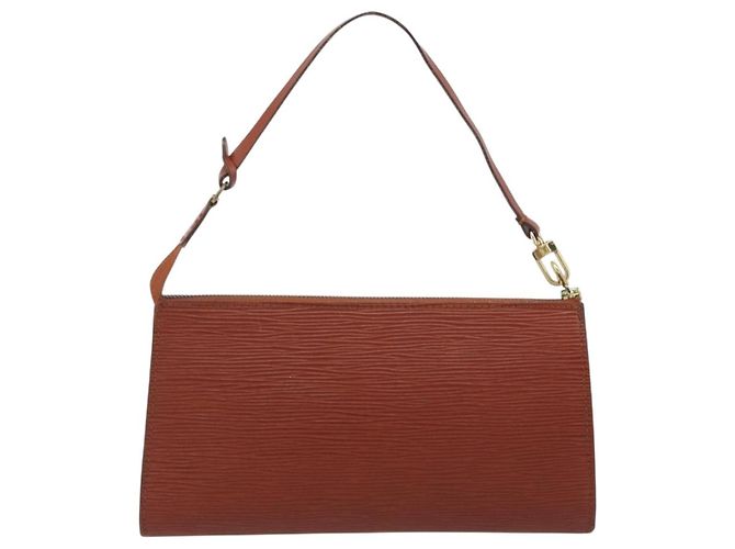 Louis Vuitton Pochette Accessoires Epi Medium Marrone - vista 2