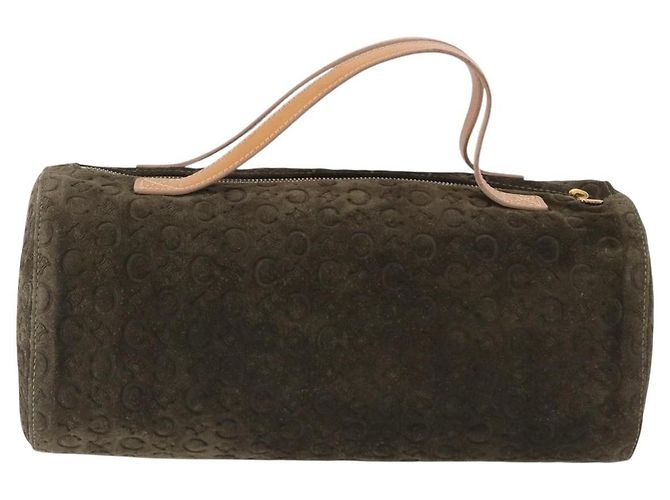 Céline Celine C Macadam Camoscio e Pelle Verde - vista 2