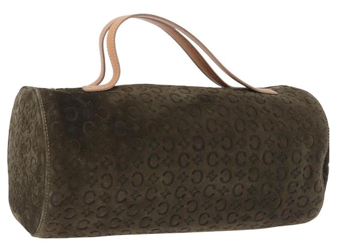 Céline Celine C Macadam Camoscio e Pelle Verde - vista 3