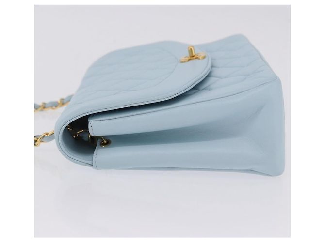 Chanel Vintage Diana Flap Quilted Lambskin Small Blu - vista 5