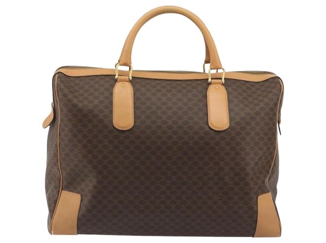 Céline Celine boston Macadam Canvas Marrone - vista 2