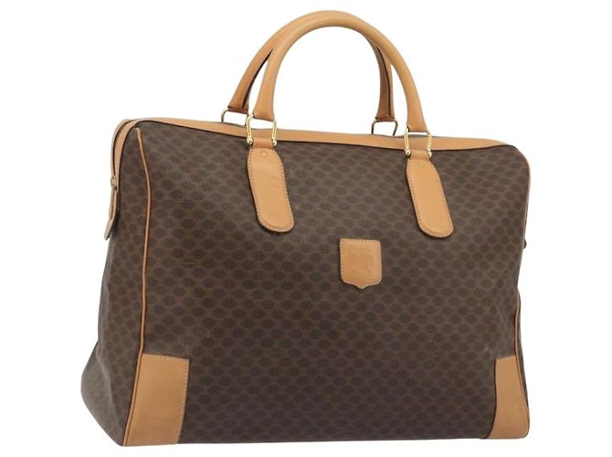 Céline Celine boston Macadam Canvas Marrone - vista 3