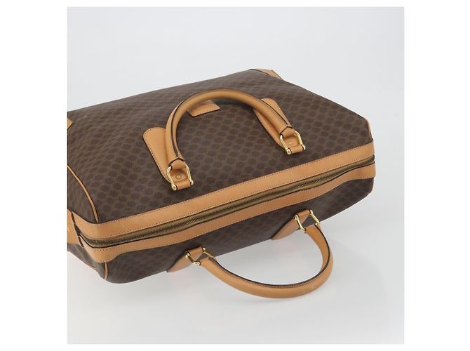 Céline Celine boston Macadam Canvas Marrone - vista 6