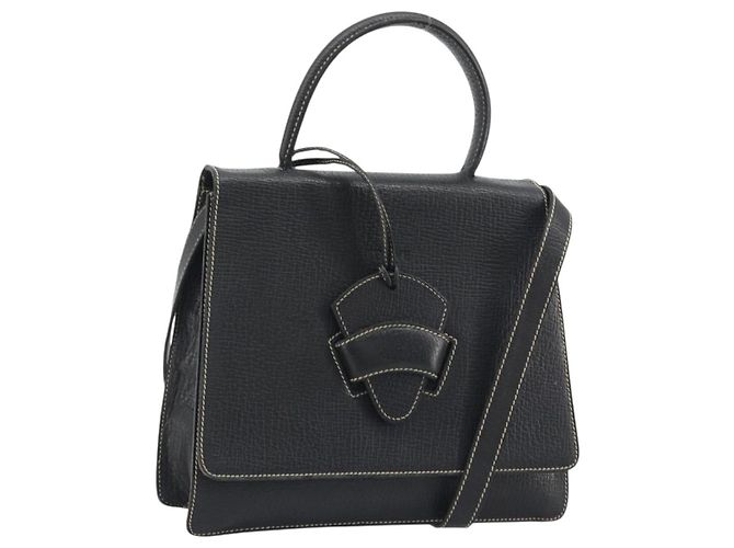 Loewe Barcelona Top handle Leather Nero - vista 3