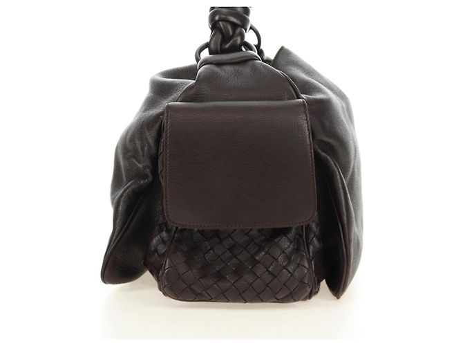 Bottega Veneta Cocker Hobo Leather Marrone - vista 4