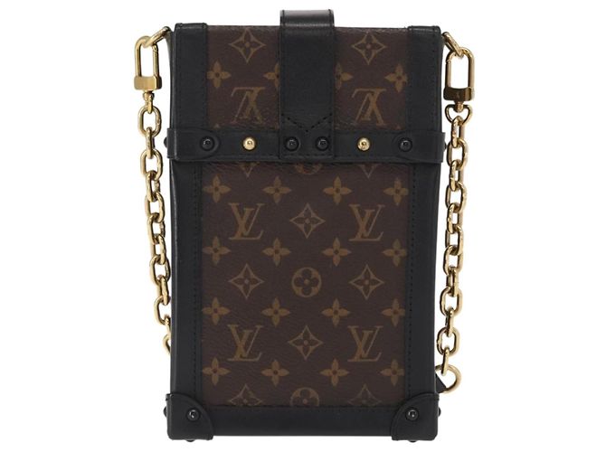 Louis Vuitton Vertical Trunk Pochette Monogram Canvas Marrone - vista 2