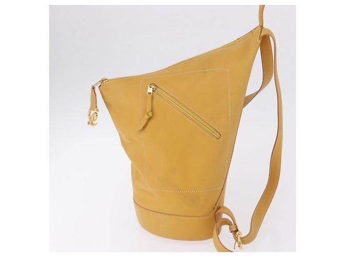 Loewe Anton Leather Medium Giallo - vista 3