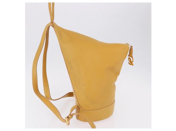 Loewe Anton Leather Medium Giallo - vista 4