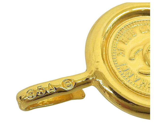 Chanel Coco Mark Kettengürtel mit Münzmuster Golden - Ansicht 7