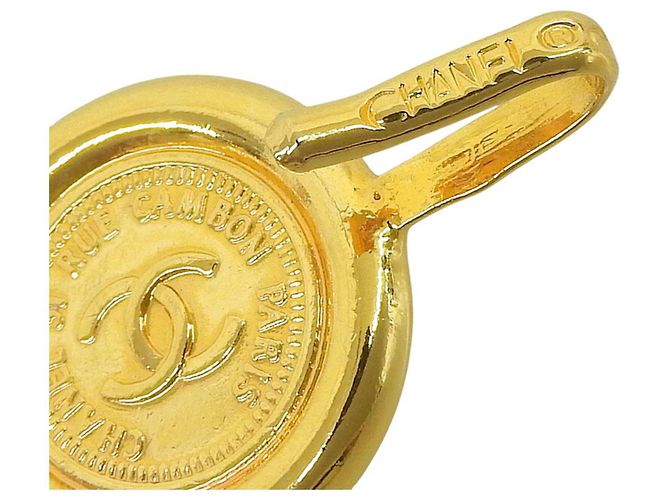 Chanel Coco Mark Kettengürtel mit Münzmuster Golden - Ansicht 8