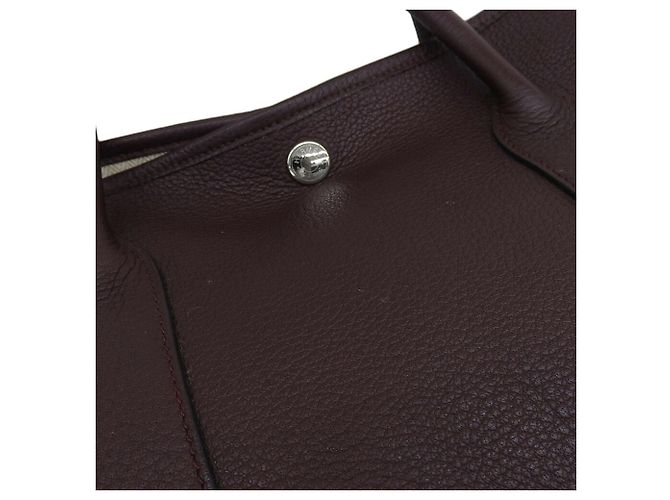 Hermès Borsa Tote Hermes Garden PM Bordò - vista 5