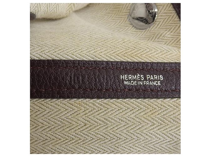Hermès Borsa Tote Hermes Garden PM Bordò - vista 8