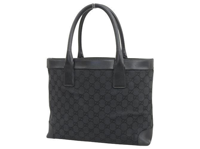 Borsa a mano/Tote Bag Gucci in tela GG nera Nero - vista 2
