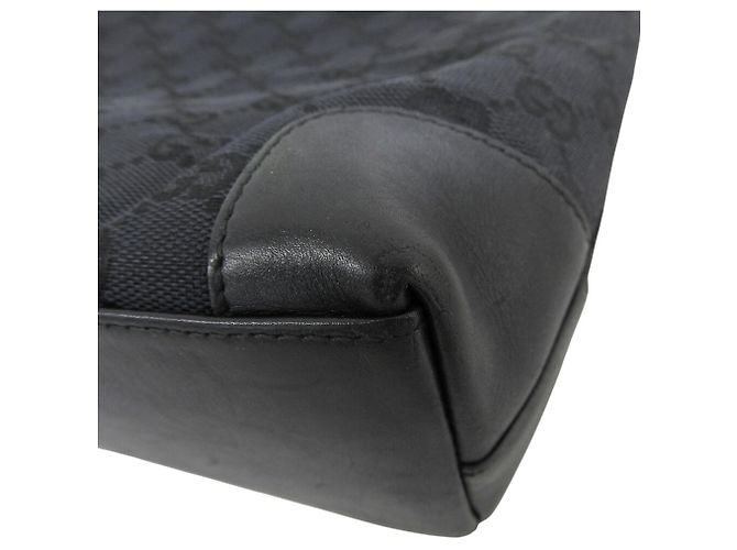 Borsa a mano/Tote Bag Gucci in tela GG nera Nero - vista 4